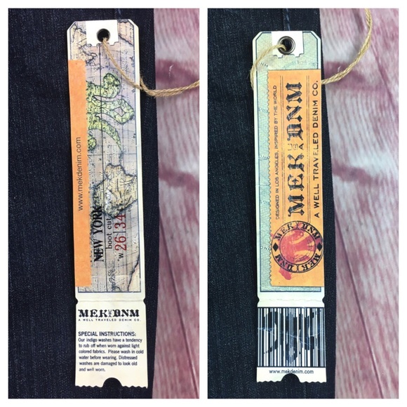 💙MEK Denim New York Bootcut denim jean size 26 - Picture 6 of 7